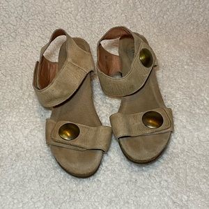 Leather Taos Carousel Wedge Sandals Size 39